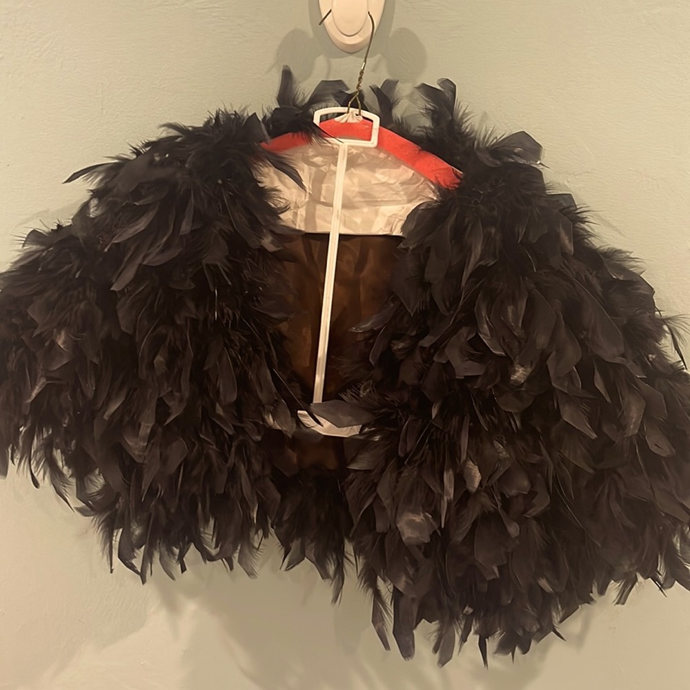 Feather cape/ frock